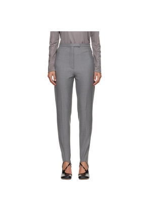 Dries Van Noten Gray Stirrup Trousers