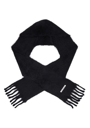 Acne Studios Black Hooded Scarf