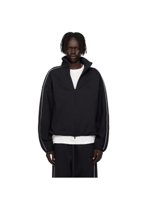 Fear of God ESSENTIALS Black Modern Fit Fleece Track Jacket