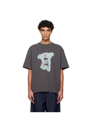 We11done Gray Colorful Teddy T-shirt