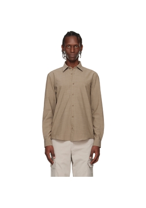 BOSS Beige Virgin Wool Shirt