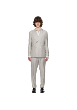 BOSS Gray Pinstripe Suit