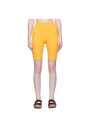 Girlfriend Collective Orange High-Rise Bike Shorts