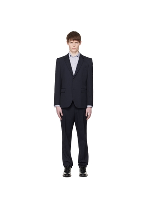 BOSS Navy Two-Piece Stretch Wool Suit