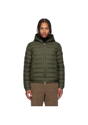 Moncler Khaki Galion Hooded Short Down Jacket