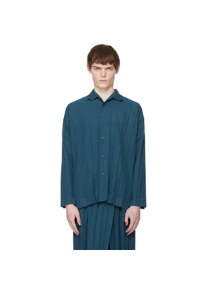 HOMME PLISSÉ ISSEY MIYAKE Navy Edge Ensemble Shirt