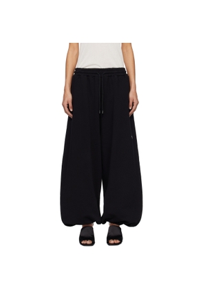 LU'U DAN Black Baggy Bontans Sweatpants