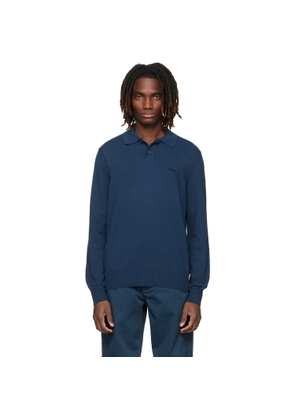 BOSS Navy Logo Embroidery Polo