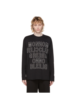 Moncler Grenoble Black Logo Long Sleeve T-Shirt