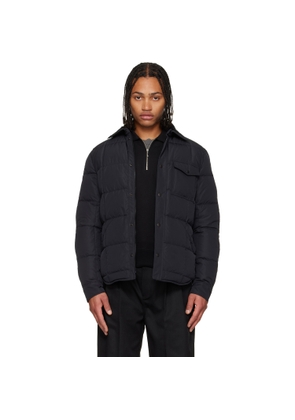 Moncler Black Archivo Marcilly Shirt Down Jacket