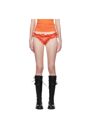 LAURA ANDRASCHKO Orange 'St Moritz' Briefs