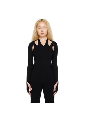 Dion Lee SSENSE Exclusive Black Cutout T-Shirt