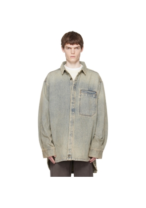 Entire Studios Blue Herculean Denim Shirt