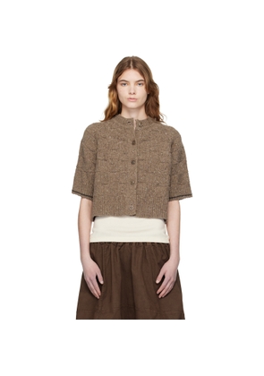 YMC Brown Kwai Knit Cardigan