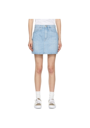 FRAME Blue 'Le Italien' Mini Skirt