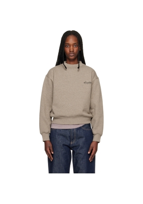 Fear of God ESSENTIALS Brown Classic Crewneck Sweatshirt
