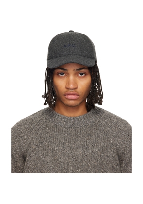 A.P.C. Gray Charlie Baseball Cap