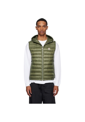 Moncler Khaki Orant Hooded Down Vest