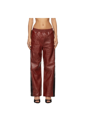 doublet Red Basketball Leather Pants