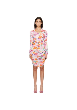 MSGM White Print Minidress