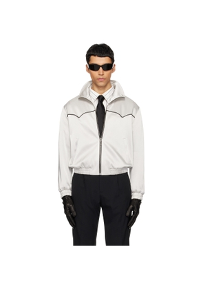 Ernest W. Baker Gray Western Track Jacket