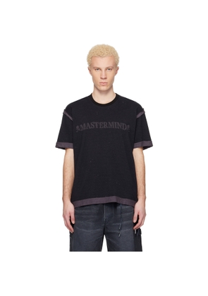 MASTERMIND WORLD Black MW Cut-Off SS T-shirt