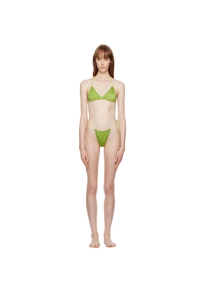 DOS SWIM SSENSE Exclusive Green Isa & Nova Bikini