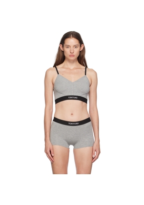 TOM FORD Gray Signature V-Neck Bralette