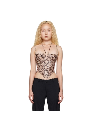 Miaou Beige Aphex Tank Top