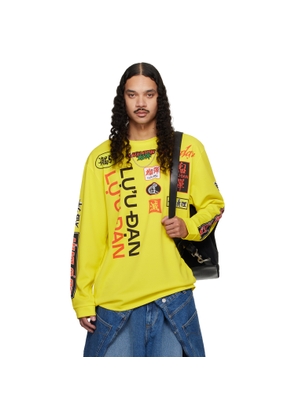 LU'U DAN Yellow Oversized Long Sleeve T-shirt