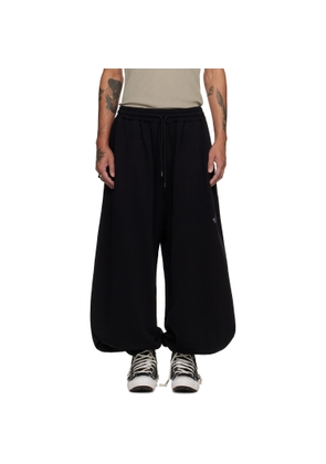 LU'U DAN Black Baggy Bontans Sweatpants