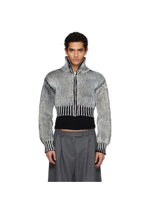 VAQUERA Black & White Zipper Jacket