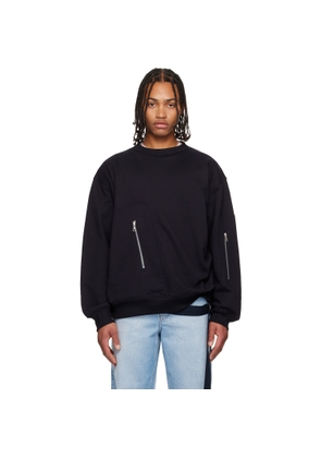 Dries Van Noten Navy Strap Sweatshirt