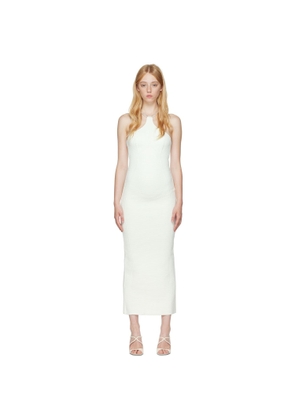 Herve Leger White Ottoman Midi Dress