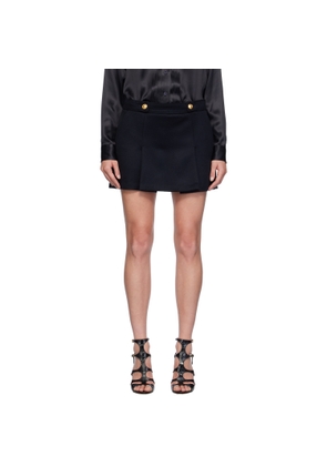 TOM FORD Navy Wool & Cashmere Lined Miniskirt