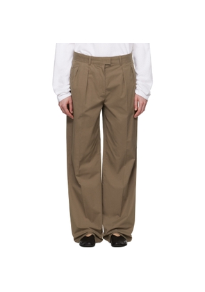 The Row Taupe Alfidis Trousers