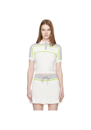 Casablanca White Tennis Polo