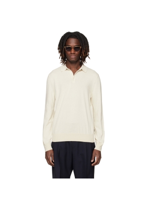 BOSS Off-White Cotton Jersey Polo