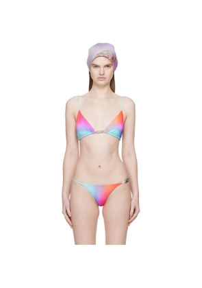 Casablanca Multicolor Glass Gradient Bikini Top
