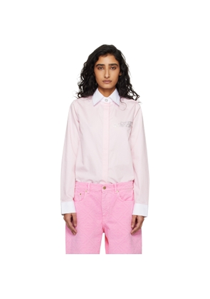 Casablanca Pink Crystal Logo Shirt