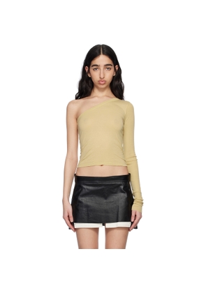 Rick Owens DRKSHDW Beige Hollywood Ziggy T-shirt