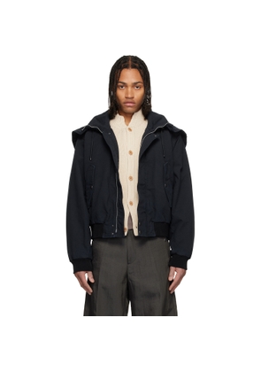 Dries Van Noten Navy Overdyed Jacket