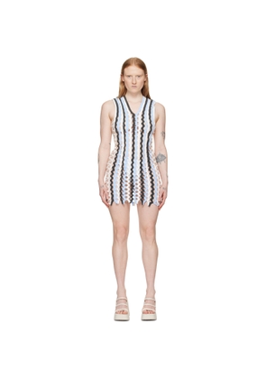 Sinéad O’Dwyer Blue Squiggle Minidress