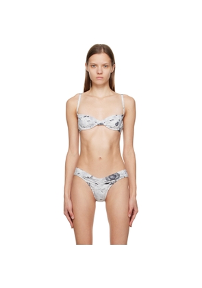 Miaou Gray Bambi Bikini Top