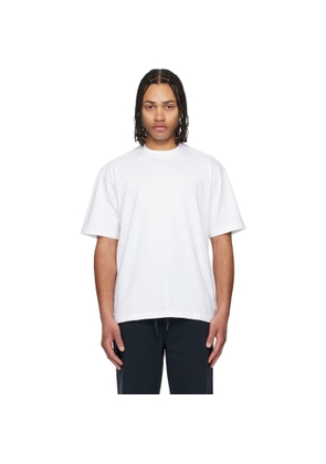 BOSS White Embroidered Logo T-shirt
