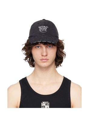 VETEMENTS Black 'Global MF' Cap