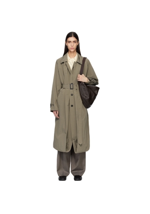 ssstein Beige Oversized Layered Combination Trench Coat