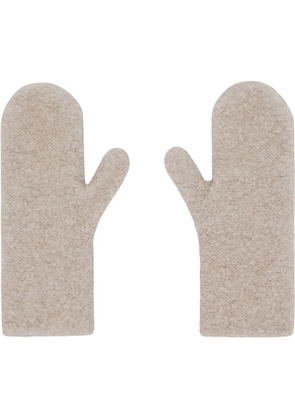 The Row Beige Ladislas Mittens