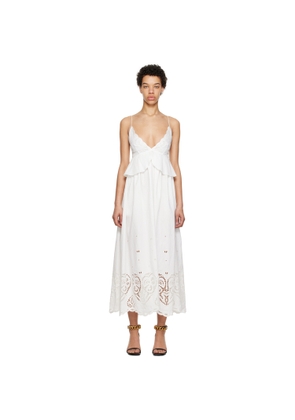 Stella McCartney White V-Neck Maxi Dress
