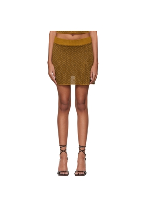 Ahluwalia Brown Ojewale Miniskirt